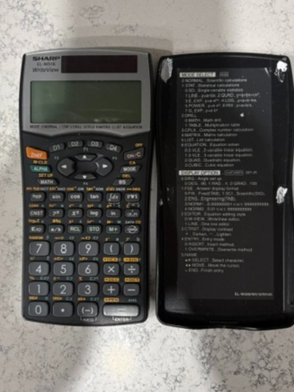 SHARP Scientific Calculator W/ Case ELW516